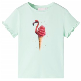 Camiseta infantil verde menta claro 104 de , Camisetas para niños - Ref: Foro24-10805, Precio: 9,99 €, Descuento: %