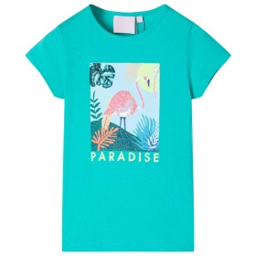 Camiseta infantil verde menta 104 de , Camisetas para niños - Ref: Foro24-11125, Precio: 8,99 €, Descuento: %