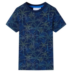 Camiseta infantil azul marino 140 de , Camisetas para niños - Ref: Foro24-12113, Precio: 8,99 €, Descuento: %