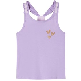 Camiseta de tirantes infantil color lila 140 de , Camisetas para niños - Ref: Foro24-10523, Precio: 7,99 €, Descuento: %