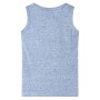 Camiseta de tirantes infantil azul melange 92 de , Camisetas para niños - Ref: Foro24-12494, Precio: 8,99 €, Descuento: %