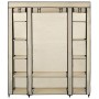 Wardrobe with compartments and rods cream fabric 150x45x176 cm by vidaXL, Wardrobes - Ref: Foro24-282435, Price: 59,82 €, Dis...