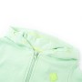 Hellgrüner Kinder-Kapuzenpullover mit Reißverschluss 128 von , Kinder-T-Shirts - Ref: Foro24-11897, Preis: 15,55 €, Rabatt: %