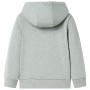 Children's sweatshirt with hood and zipper light khaki melange 92 by , Kids T-shirts - Ref: Foro24-11689, Price: 15,61 €, Dis...