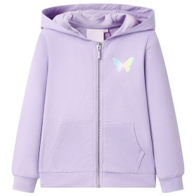 Sudadera infantil con capucha lila 128 de , Camisetas para niños - Ref: Foro24-10847, Precio: 21,49 €, Descuento: %