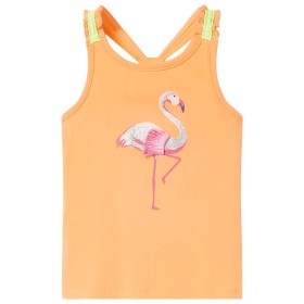 Orangefarbenes Kinder-Tanktop 116 von , Kinder-T-Shirts - Ref: Foro24-11146, Preis: 8,99 €, Rabatt: %