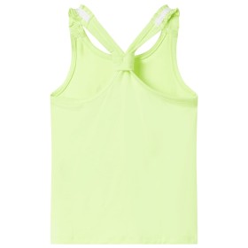 Camiseta de tirantes infantil amarillo neón 128 de , Camisetas para niños - Ref: Foro24-11152, Precio: 8,99 €, Descuento: %