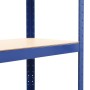 Storage shelves 2 pcs steel and blue MDF 80x40x160 cm by vidaXL, Industrial shelving - Ref: Foro24-144274, Price: 74,98 €, Di...