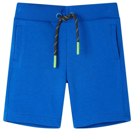 Pantalón corto infantil con cordón azul 128 de , Pantalones de niños - Ref: Foro24-11707, Precio: 9,06 €, Descuento: %