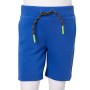 Pantalón corto infantil con cordón azul 128 de , Pantalones de niños - Ref: Foro24-11707, Precio: 9,99 €, Descuento: %