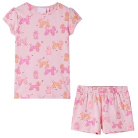 Pijama infantil de manga corta rosa claro 92 de , Pijamas de niños - Ref: Foro24-10439, Precio: 13,30 €, Descuento: %