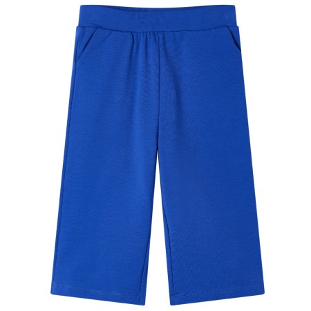 Pantalón infantil con perneras anchas azul cobalto 92 de , Pantalones de niños - Ref: Foro24-11034, Precio: 12,22 €, Descuent...