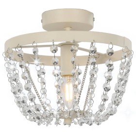 E14 Round White Glass Bead Ceiling Lamp by vidaXL, Lamps - Ref: Foro24-281585, Price: 39,99 €, Discount: %