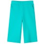 Pantalón infantil con perneras anchas verde menta 116 de , Pantalones de niños - Ref: Foro24-11041, Precio: 12,22 €, Descuent...