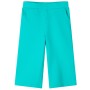 Pantalón infantil con perneras anchas verde menta 140 de , Pantalones de niños - Ref: Foro24-11043, Precio: 12,22 €, Descuent...