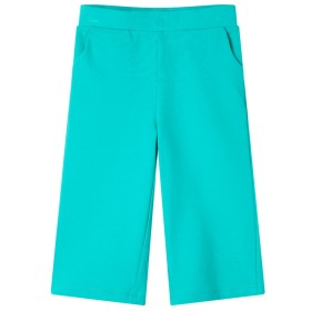 Pantalón infantil con perneras anchas verde menta 140 de , Pantalones de niños - Ref: Foro24-11043, Precio: 12,99 €, Descuent...