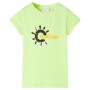 Camiseta infantil amarillo neón 140 de , Camisetas para niños - Ref: Foro24-11178, Precio: 9,12 €, Descuento: %