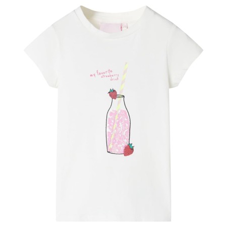 Camiseta infantil color crudo 140 de , Camisetas para niños - Ref: Foro24-11263, Precio: 9,99 €, Descuento: %