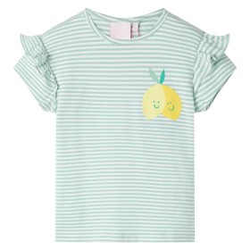 Camiseta infantil verde menta 140 de , Camisetas para niños - Ref: Foro24-11488, Precio: 9,99 €, Descuento: %