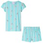 Kurzarmpyjama für Kinder in der Farbe Ecru 140 von , Kinderpyjamas - Ref: Foro24-11398, Preis: 12,68 €, Rabatt: %