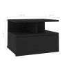 Floating nightstand black engineered wood 40x31x27 cm by vidaXL, Nightstands - Ref: Foro24-800407, Price: 47,64 €, Discount: %