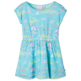 Leichtes Aquamarin-Kinderkleid 140 von , Kinderkleider - Ref: Foro24-11443, Preis: 10,99 €, Rabatt: %