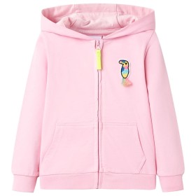 Sudadera infantil con capucha y cremallera rosa 104 de , Camisetas para niños - Ref: Foro24-11565, Precio: 11,99 €, Descuento: %