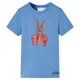 Camiseta infantil de manga corta azul medio 116 de , Camisetas para niños - Ref: Foro24-11876, Precio: 7,99 €, Descuento: %