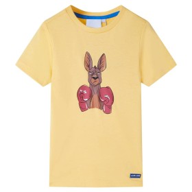 Children's short-sleeved t-shirt yellow 140 by , Kids T-shirts - Ref: Foro24-11883, Price: 7,99 €, Discount: %