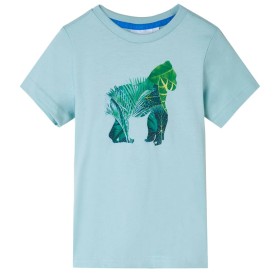 Helles Aquamarin-Kinder-T-Shirt 128 von , Kinder-T-Shirts - Ref: Foro24-12262, Preis: 7,99 €, Rabatt: %