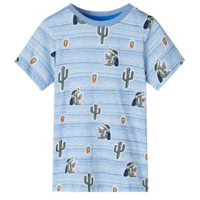 Camiseta infantil mezcla azules 128 de , Camisetas para niños - Ref: Foro24-12477, Precio: 8,99 €, Descuento: %