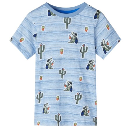 Camiseta infantil mezcla azules 128 de , Camisetas para niños - Ref: Foro24-12477, Precio: 8,48 €, Descuento: %