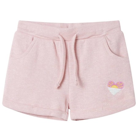 Pantalones cortos infantiles con cordón rosa claro mixto 140 de , Pantalones de niños - Ref: Foro24-10968, Precio: 10,26 €, D...