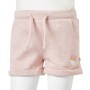 Pantalones cortos infantiles con cordón rosa claro mixto 140 de , Pantalones de niños - Ref: Foro24-10968, Precio: 10,26 €, D...