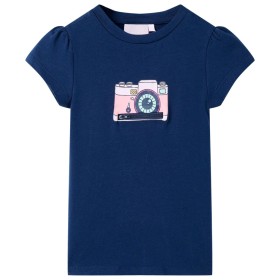 Marineblaues Kinder-T-Shirt 128 von , Kinder-T-Shirts - Ref: Foro24-10472, Preis: 9,99 €, Rabatt: %