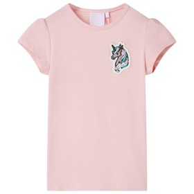 Camiseta infantil rosa claro 140 de , Camisetas para niños - Ref: Foro24-10783, Precio: 9,99 €, Descuento: %