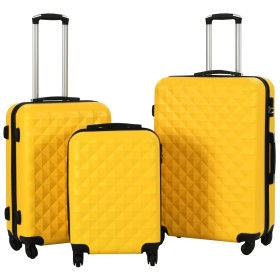 Juego de maletas rígidas con ruedas trolley 3 pzas amarillo ABS de vidaXL, Maletas - Ref: Foro24-91890, Precio: 154,93 €, Des...