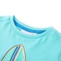 Kurzarm-T-Shirt für Kinder in Aquamarinfarbe 128 von , Kinder-T-Shirts - Ref: Foro24-11817, Preis: 7,88 €, Rabatt: %