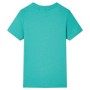 Kurzarm-T-Shirt für Kinder in dunklem Mintgrün 104 von , Kinder-T-Shirts - Ref: Foro24-11855, Preis: 7,65 €, Rabatt: %