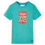 Camiseta infantil de manga corta color verde menta oscuro 128 de , Camisetas para niños - Ref: Foro24-11857, Precio: 9,00 €, ...