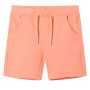 Pantalón corto infantil con cordón naranja neón 140 de , Pantalones de niños - Ref: Foro24-12063, Precio: 11,99 €, Descuento: %