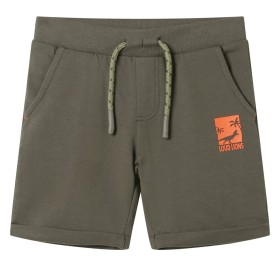 Children's shorts with drawstring dark khaki 140 by , kids pants - Ref: Foro24-12203, Price: 10,99 €, Discount: %