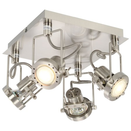 GU10 silver 4-way spotlight by vidaXL, Spotlights and reflectors - Ref: Foro24-281447, Price: 52,89 €, Discount: %