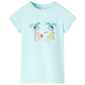 Light aquamarine children's t-shirt 140 by , Kids T-shirts - Ref: Foro24-11023, Price: 9,99 €, Discount: %