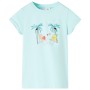 Helles Aquamarin-Kinder-T-Shirt 116 von , Kinder-T-Shirts - Ref: Foro24-11021, Preis: 7,95 €, Rabatt: %