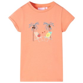 Camiseta infantil color melocotón 92 de , Camisetas para niños - Ref: Foro24-11014, Precio: 9,99 €, Descuento: %