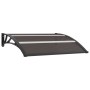 Black PC door canopy 120x75 cm by vidaXL, Awnings - Ref: Foro24-144823, Price: 51,55 €, Discount: %