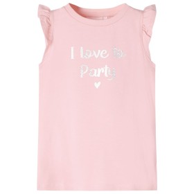 Camiseta infantil de manga volante rosa claro 92 de , Camisetas para niños - Ref: Foro24-10499, Precio: 9,99 €, Descuento: %