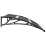 Black PC door canopy 120x75 cm by vidaXL, Awnings - Ref: Foro24-144823, Price: 51,55 €, Discount: %