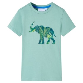 Light khaki children's t-shirt 92 by , Kids T-shirts - Ref: Foro24-12289, Price: 9,99 €, Discount: %